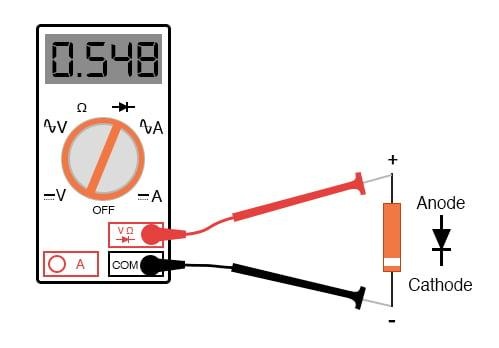Testing a Diode Using a Digital Multimeter